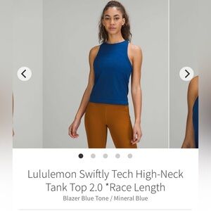 Lululemon Swiftly Tech High Neck Racerback Tank Top 2.0 race length